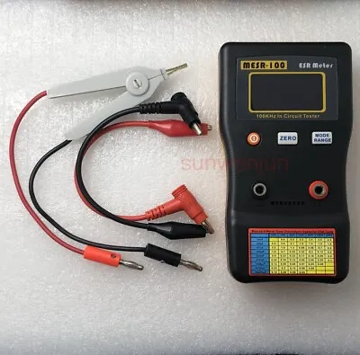 MESR-100 V2 ESR/LOW Ohm Meter In Circuit Test Capacitor Include SMD Clip Probe • $64.59