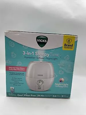 VICKS 3-in-1 Sleepy Time Humidifier/Diffuser/Night-Light • $29.99