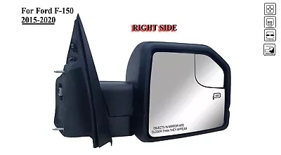 Passenger Right Side Door Mirror Power With Lamp M-folding  For 15-20 Ford F-150 • $80.99