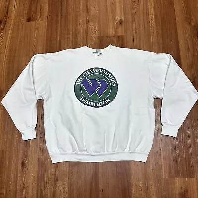 Vintage Wimbledon Mens Medium Sweatshirt The Championships Crewneck 90s • $25