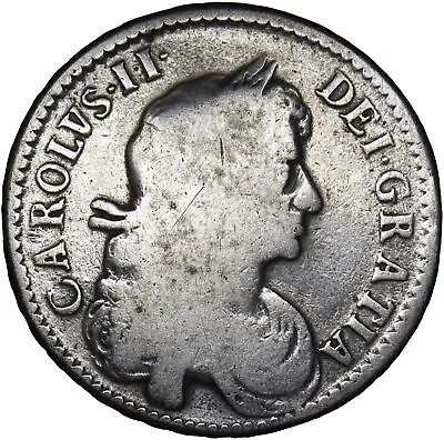 1671 Halfcrown (1 Over 0) - Charles II British Silver Coin • £85