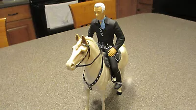 Vintage Hartland Plastics Customized Cowboy W/the Lone Rangers Horse Silver • $21.62