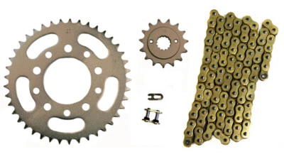 $97.69 • Buy Gold 525x120 O-Ring Drive Chain & 16/44 Sprockets For Honda Shadow 600 VT600 VLX
