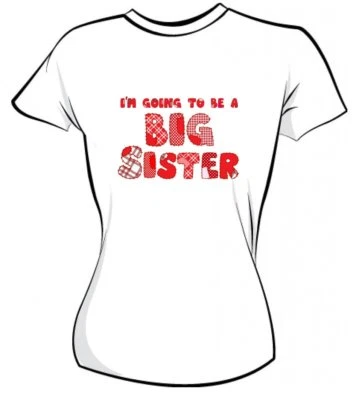 £1.25 • Buy I'm Going To Be Big Sister Middle Sister Little Sister Iron On T Shirt Transfer