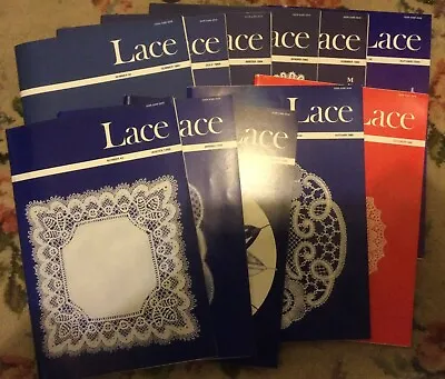 LACE MAGAZINE OF THE LACE GUILD Issues 34 To 44 (Summer 1984-Oct 1986) Pack2 • £11