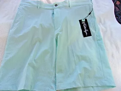 NWT Walter Hagen Seersucker Golf Shorts Men's 34 35 36 38 10 In. Ins. $75 • $13.99