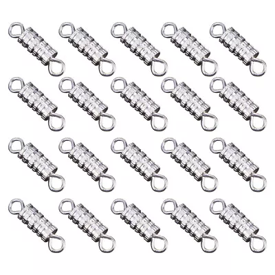  60 Pcs Necklace Clasp Bracelet Metal Clasps For Round Magnetic Lobster • £8.35