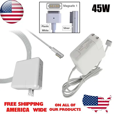 45W Power Adapter For Apple Mag 1 & 2 MacBook Air Charger 11  13  L-Tip / T-Tip • $12.95
