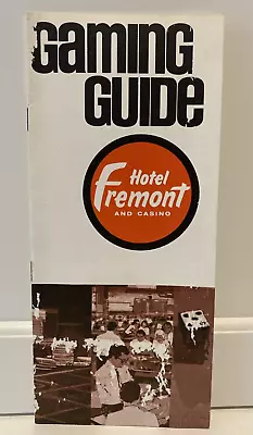 Vtg Hotel Fremont & Casino Gaming Guide Las Vegas Nevada Booklet Gambling 1975 • $9.99