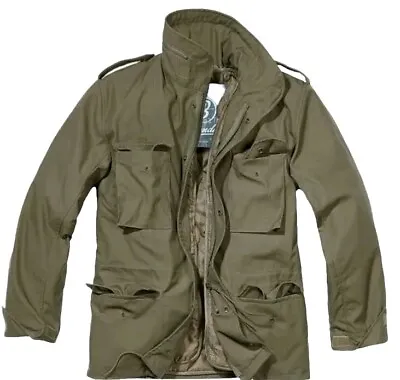 Brandit Classic M65 Mens Field Jacket Warm Hunting Parka Army Coat Olive 4xl • $69.99