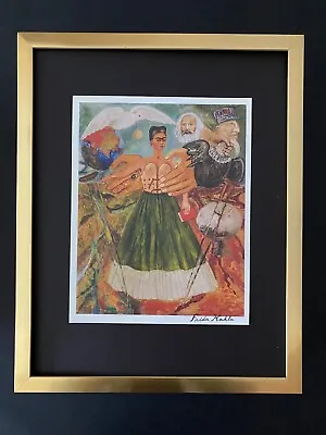 FRIDA KAHLO | Signed Print From Mexico  Self Portrait  + Framed | Buy It Now! • $149