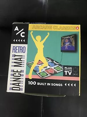 Arcade Central Retro Dance Mat - Boxed 100 Built In Songs Plug Into TV • £15.99