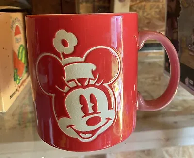Disney Store Minnie Mouse Red & Pink Coffee Mug Cup 16 Oz New • $16