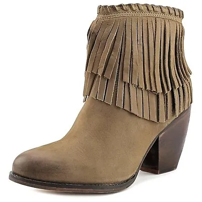 MTNG Farah Fringe Ankle Boot Bootie Taupe Size EU 38 US 8 Or EU 39 US 9  • $119.99