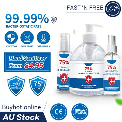 75% Alcohol Hand Sanitiser Sanitizer Wash Anti Bacterial Pathogen Germ Gel 500ml • $10.75