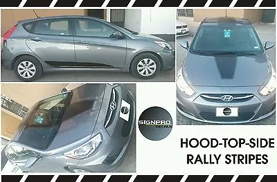 Rally Stripe Kit Pinstripe Fits Hyundai Accent 2011-2016 Hood Top Rocker  • $54.99