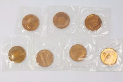 Lot Of 7 Bronze U.S. Mint Medals • $19.95