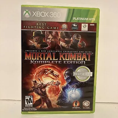 Mortal Kombat Komplete Edition Platinum Hits (Microsoft Xbox 360 2012) • $27.99