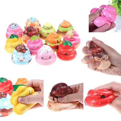 $3.98 • Buy 1Pc Cute Poo Slow Rising Squeeze Toy Scented Stress Reliever Toy Charms Gift FU
