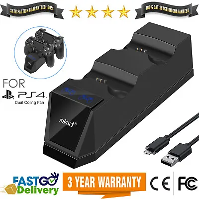 $19.99 • Buy For PlayStation 4 / PS4 Controller Dual Fast Charger Dock Station Charging Stand