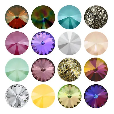 Superior PRIMERO 1122 Rivoli Round Crystals Foiled * Many Colors & Sizes • $3.94