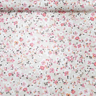 Pink White Floral Wallpaper Hand Painted Effect Quality Paste The Wall Vinyl • £1.52