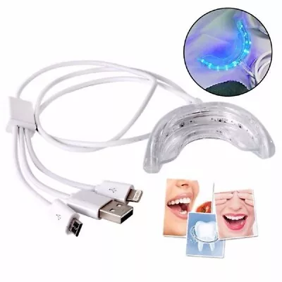 $8.62 • Buy LED Light Dental Tooth Whitening Bleaching USB White Tray Light For Home Use