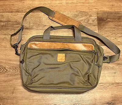 Hartmann Canvas With Leather Trim 15  Laptop Messenger Carry On Briefcase Bag • $49.99