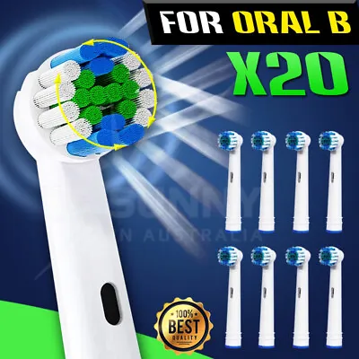 $16.99 • Buy 20 Electric Toothbrush Replacement Heads Brushes For Braun Oral B
