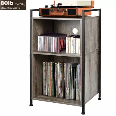 BOEASTER 3-Tier Vinyl Record Player Stand Storage Cabinet Turntable Stand 180LPs • $99.75