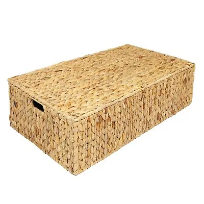 £79.99 • Buy Water Hyacinth Under Bed Storage Box Trunk Chest Basket, Large Or Extra Large
