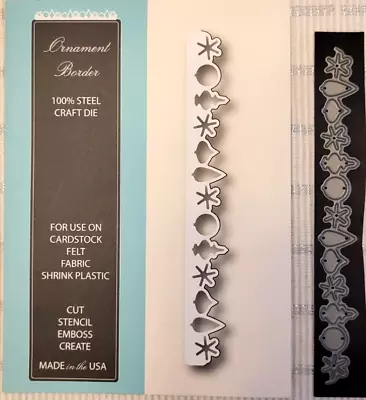 $14.71 • Buy Memory Box Papercraft Steel Stencil Emboss Cutting Die Ornament Border 98417
