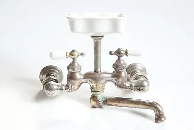 Antique Faucet Kitchen Sink | Standard Victorian Plumbing Deco Vtg Bridge Faucet • $1950