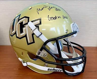 Autographed McKenzie Milton UCF Knights Full Size Signed Football Gold Helmet • $250