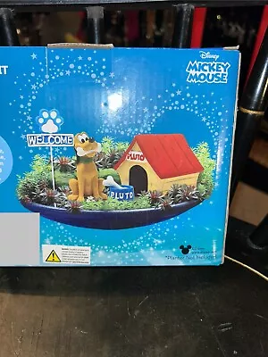 Disney Miniature Statuaries Kit Pluto With Doghouse & Accessories New In Box • $7.50