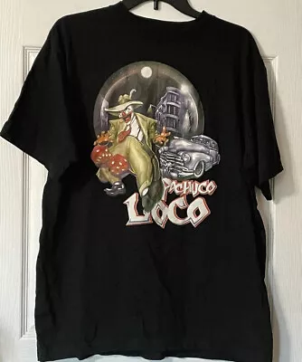 Vintage Cotton Heritage T Shirt Men Large Black Pachuco Loco Clown Dice Graphic • $22