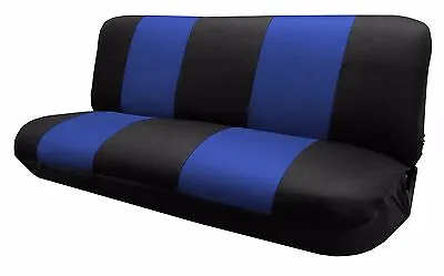 Mesh Black/Blue FULL SIZE BENCH Seat Cover  Fits Most Vintage Classic Cars. • $54