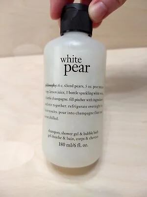 Sealed Philosophy White Pear Shampoo Shower Gel And Bubble Bath • £20