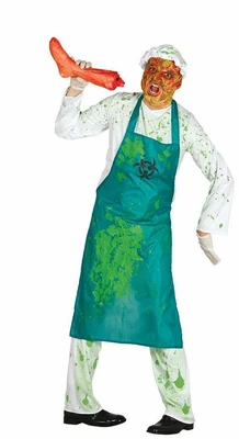 £14.99 • Buy Mens Zombie Biologist Costume Mad Scientist Halloween Fancy Dress Adults Outfit