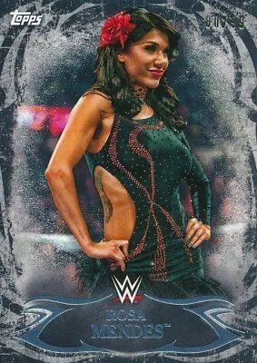 2015 Topps Wwe Wrestling Undisputed Black Parallel Card Rosa Mendes #2 • $7.95