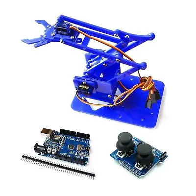 $25.41 • Buy 4 DOF Acrylic Mechanical Arm Robot Manipulator Claw For Arduino Learning DIY