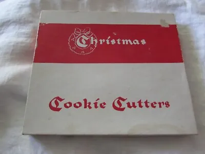 $16 • Buy 9 Vintage Christmas Character COOKIE CUTTERS + Recipes 1960s SEALED Tree Santa+