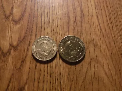 Yugoslavia 10 & 20 Dinar 1955 Coins (428) • $1.49