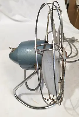 Fan Vintage Mid-Century Retro  PYE Fan - Blue Metal Fan - Runs - Unrestored Rare • $194.99