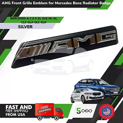 AMG Front Diamond Grille Emblem Mercedes Benz Radiator Chrome Badge C43 E43 OEM • $17.99