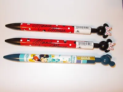 Disney Parks Mixed Lot Of 3 Disney Mickey & Minnie Mouse Writing Pens • $19.99