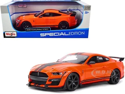 2020 Ford Mustang Shelby Gt500 Orange 1/18 Diecast Model Car By Maisto 31388 • $37.99