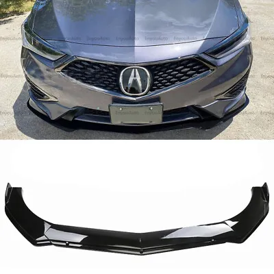 For Acura Integra Universal Front Bumper Lip Spoiler Splitter Glossy Black • $60