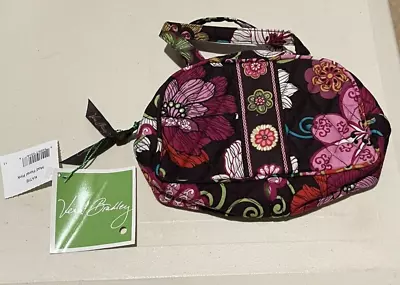 Vera Bradley Mod Floral Pink Katie Mini Style Handbag Cosmetic Zipper Closure • $25