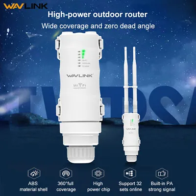 $121.59 • Buy Wavlink Outdoor WiFi Range Extender Wireless Access Point Dual Band 2.4G+5Ghz